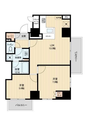 HF田端レジデンスの物件間取画像